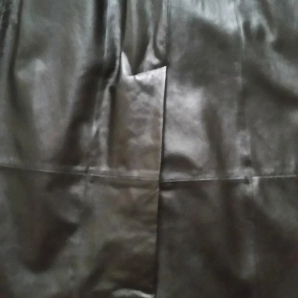 Wilsons Black Leather Trench Coat - Picture 3 of 7